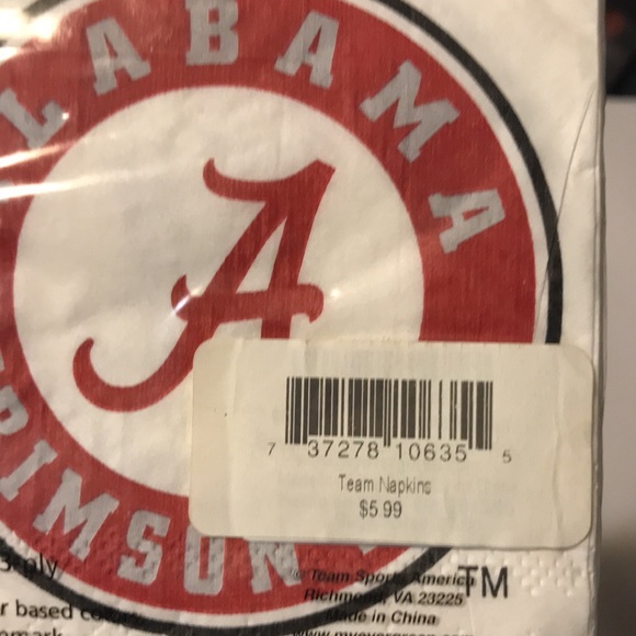 NIP Set/4 Alabama Napkins - Picture 5 of 5